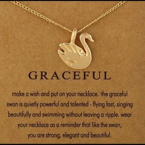 Dainty Swan Necklace